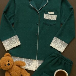 Women Irish Linen Night Suit Set
